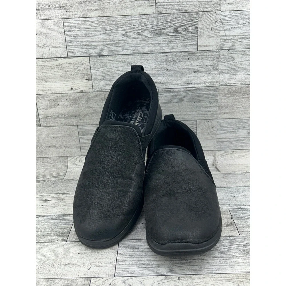 Clarks Cloudsteppers Women Sz 6.5 M‎ Black Slip On Comfort Shoes 261689544040